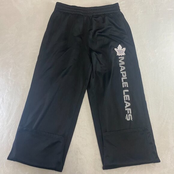 NHL Toronto Maple Leafs Athletic Mens Exercise Sport Black Sweat Pants Large - Picture 1 of 10